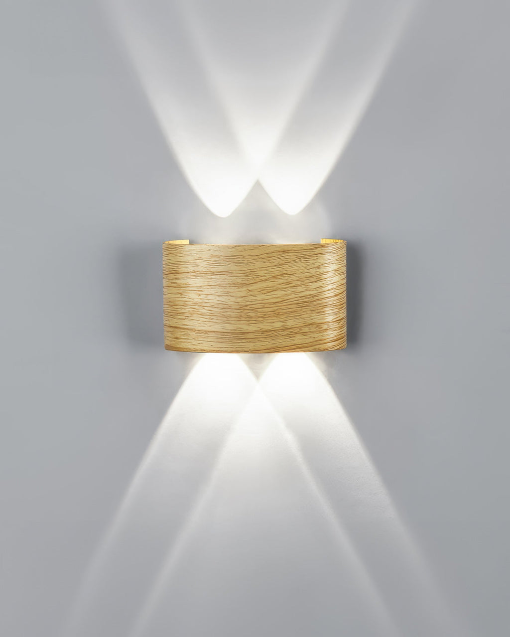 Aurelle Woodgrain LED Sconce