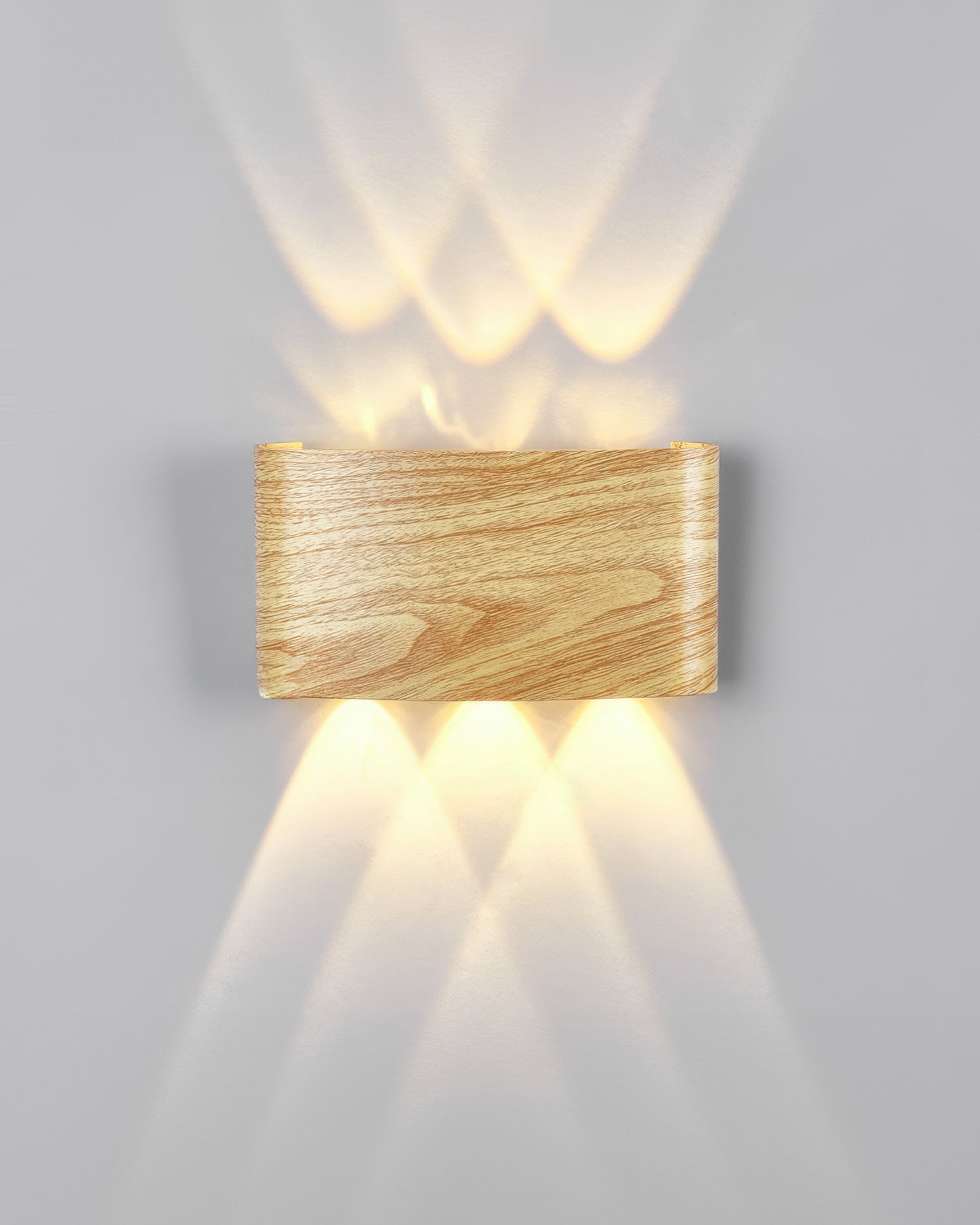 Aurelle Woodgrain LED Sconce