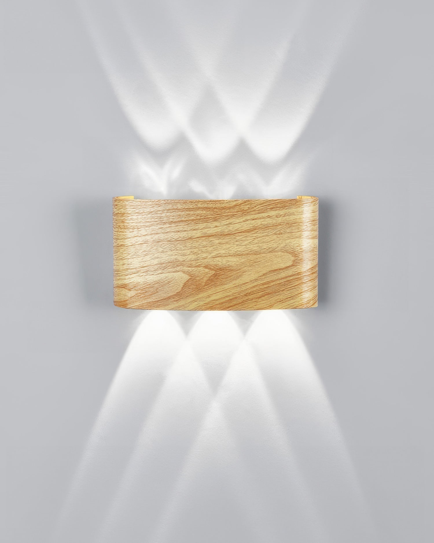 Aurelle Woodgrain LED Sconce