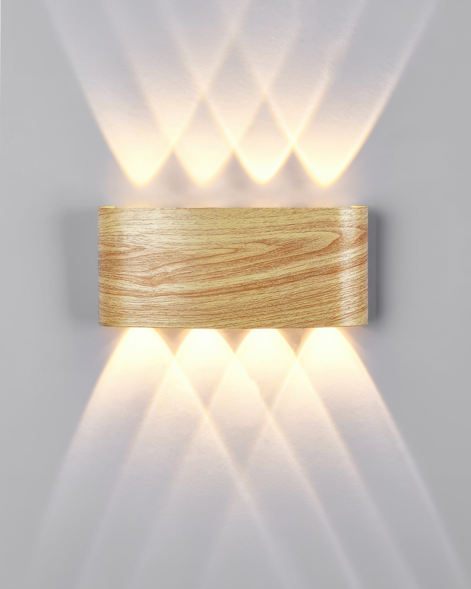 Aurelle Woodgrain LED Sconce