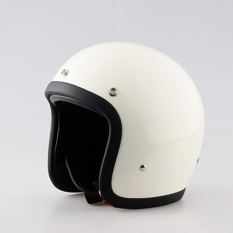 Stratus Low-Profile Retro Motorcycle Helmet, DOT And ECE Certified