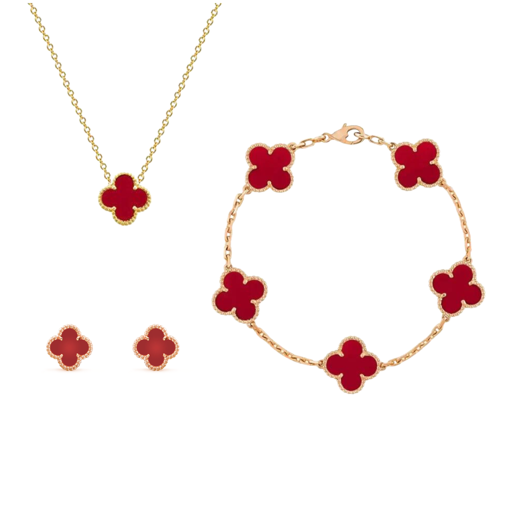Maris Four-Leaf Clover 3-In-1 Bracelet Set