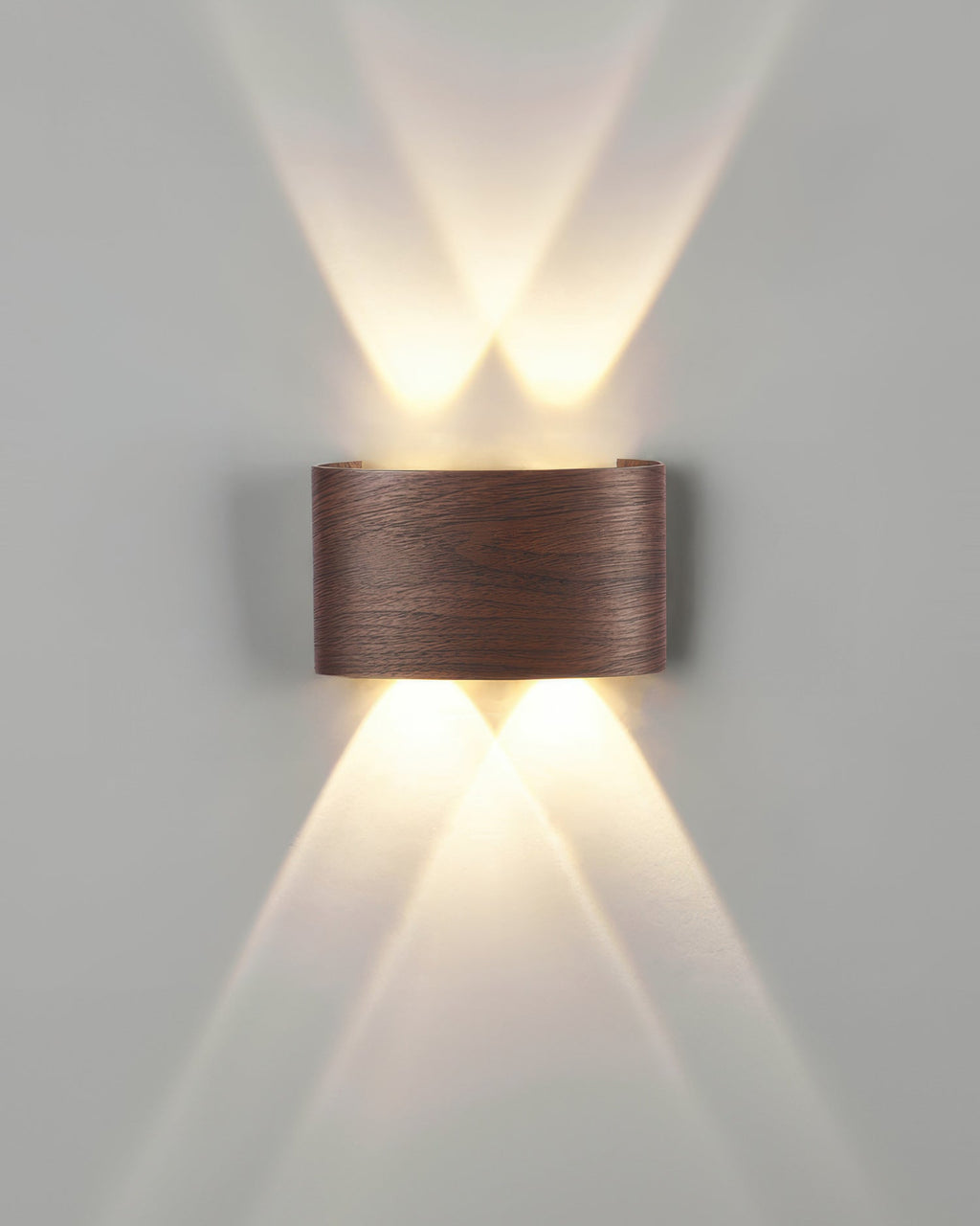 Aurelle Woodgrain LED Sconce