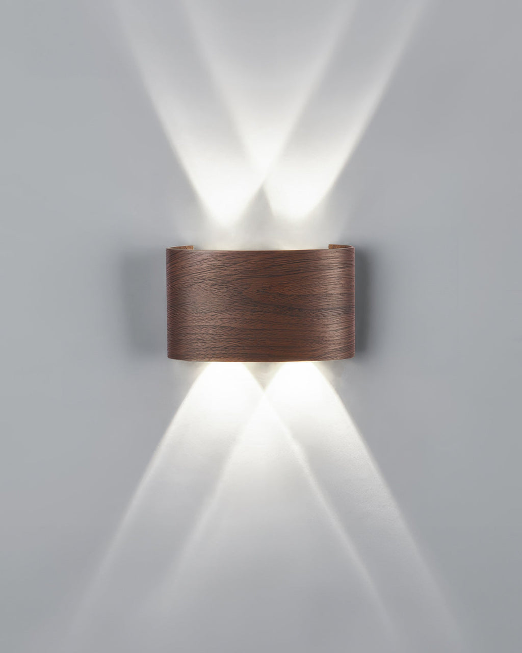 Aurelle Woodgrain LED Sconce