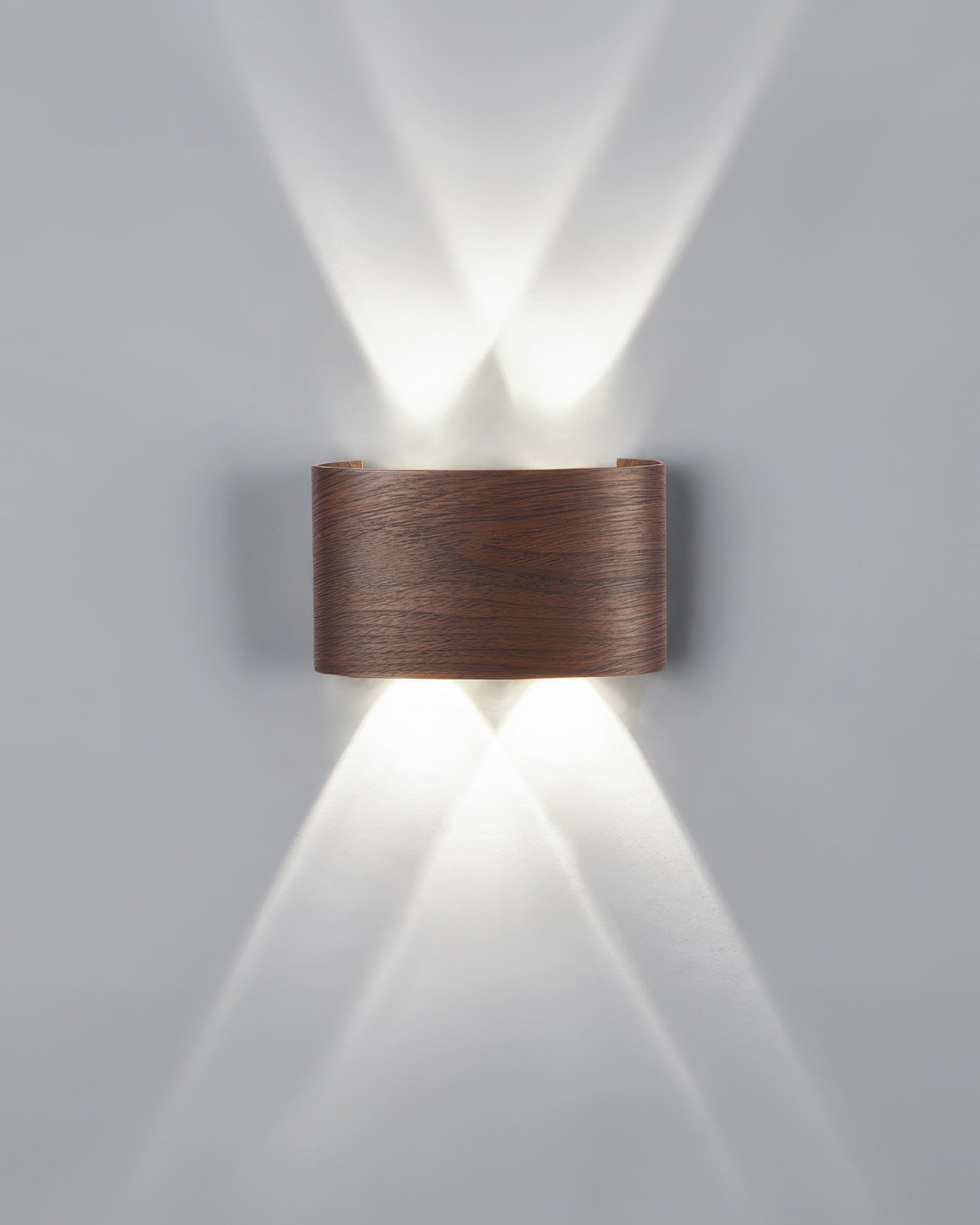 Aurelle Woodgrain LED Sconce
