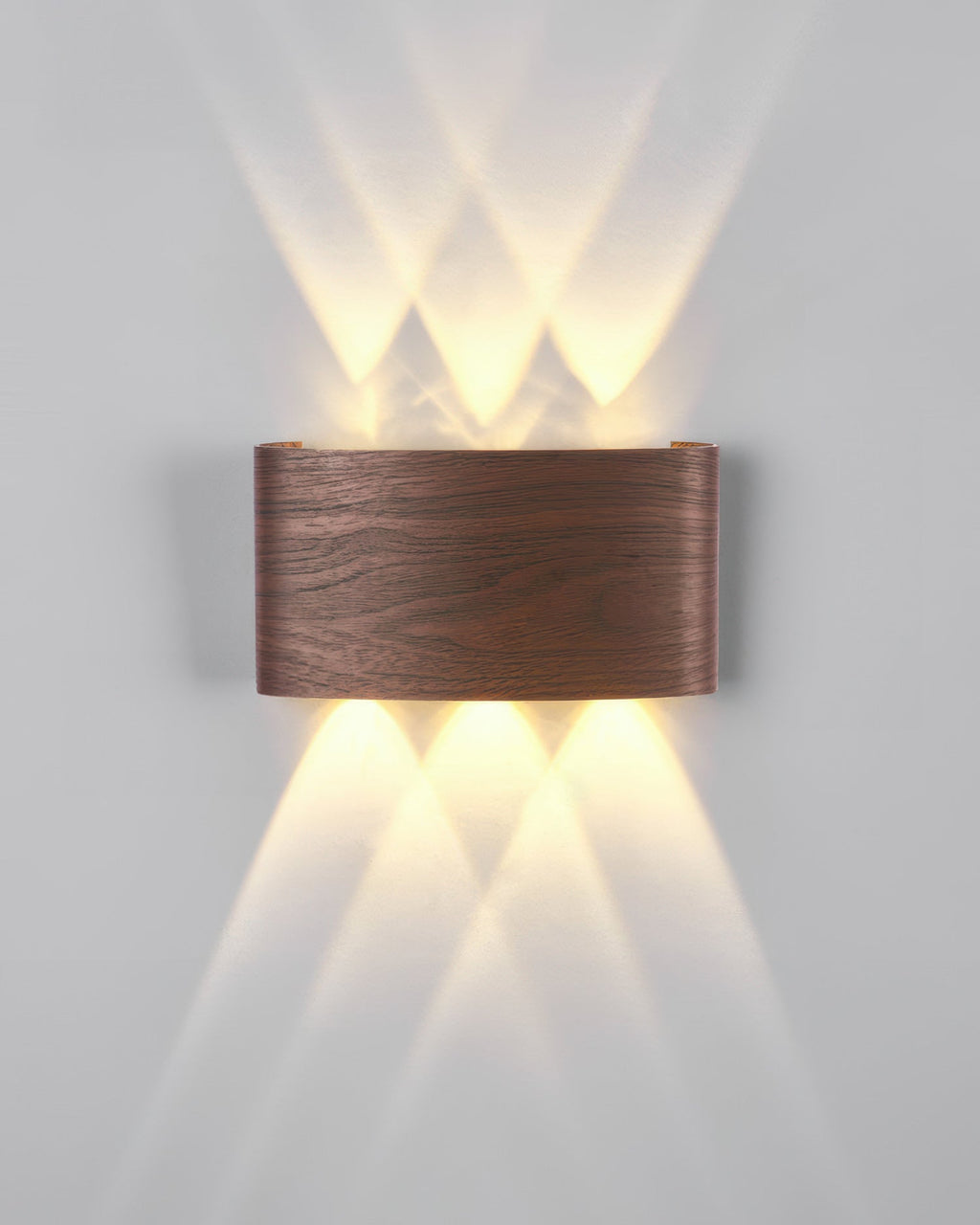 Aurelle Woodgrain LED Sconce