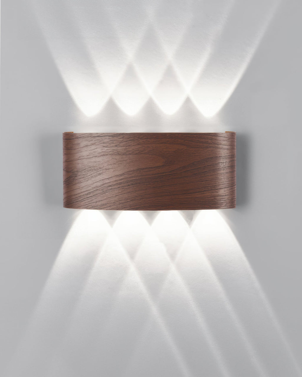 Aurelle Woodgrain LED Sconce
