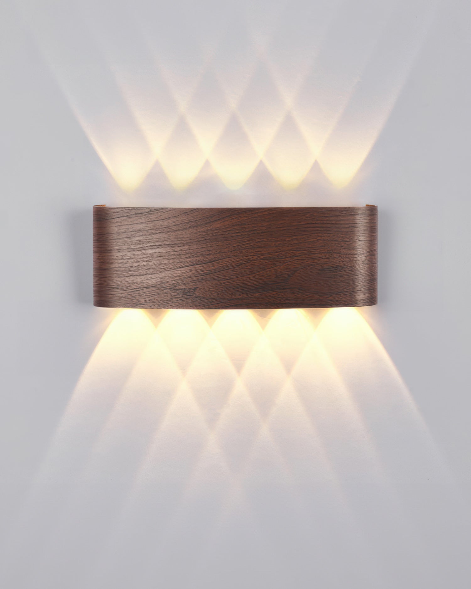 Aurelle Woodgrain LED Sconce