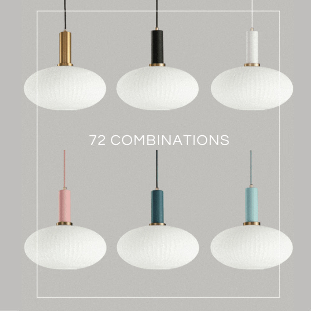 Asteri Scandi Fluted Glass Pendant Lights