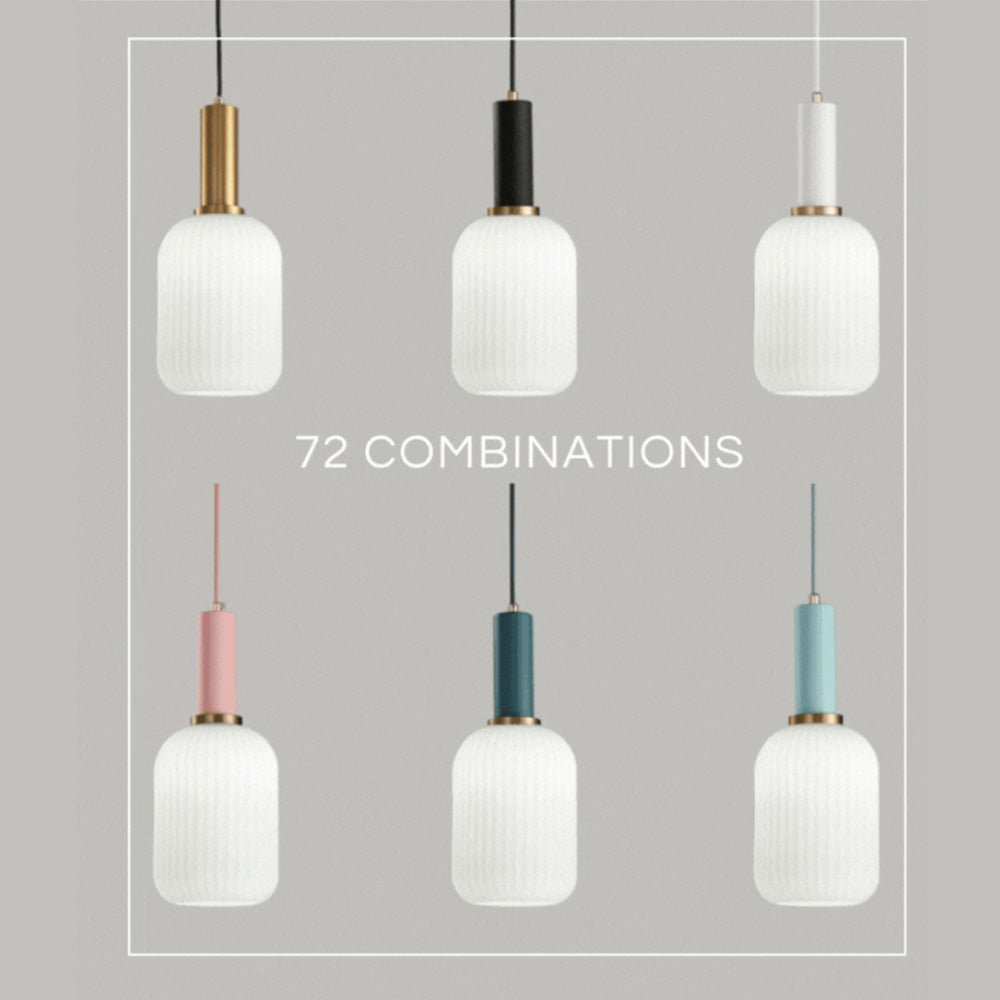 Asteri Scandi Fluted Glass Pendant Lights