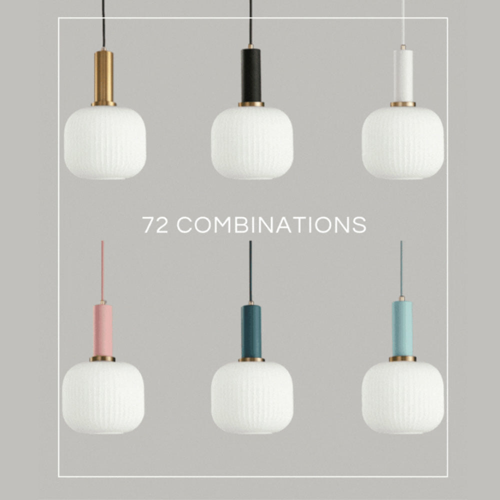Asteri Scandi Fluted Glass Pendant Lights